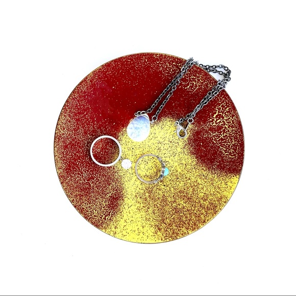 Vintage Enamelled Copper Trinket Dish - Picture 3 of 14